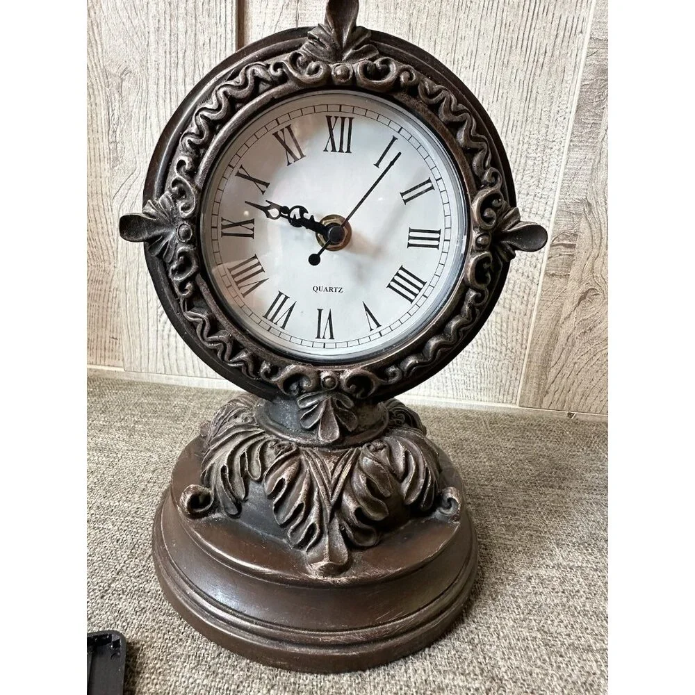Cracker Barrel Western Design Shelf Home Quartz Battery Clock Rustic Farmhouse